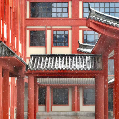 想欣赏河北外国语学院的雪景，点击可查看！