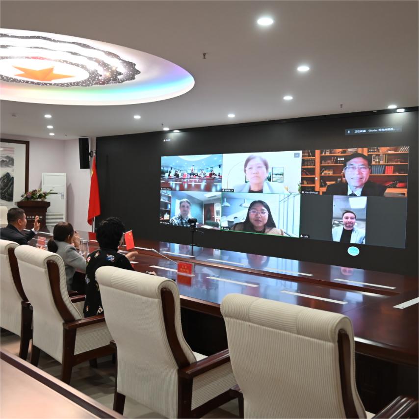 河北外国语学院与美国多恩大学举行线上视频会议